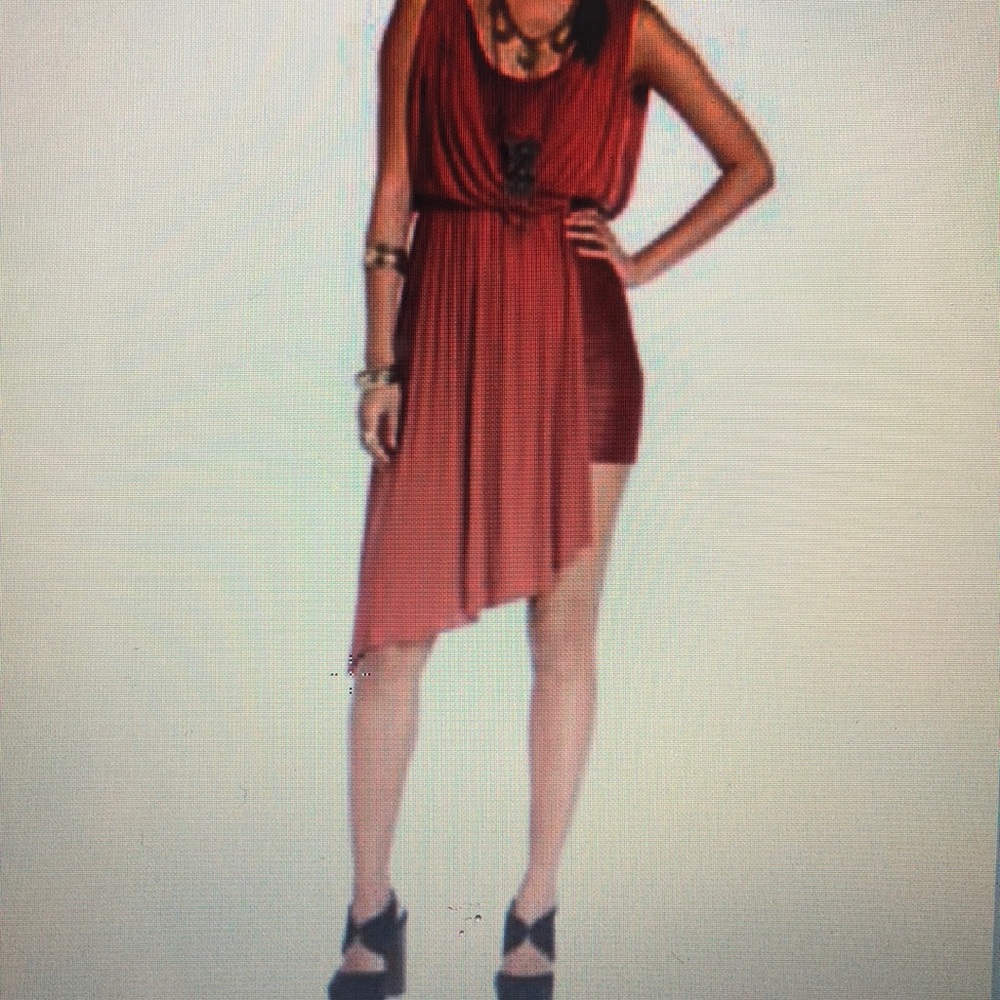 Free People Sleeveless Scoop-Neck Metallic Dress